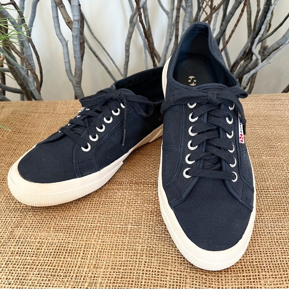SUPERGA Cotu Classic Navy Blue Sneakers Size 10